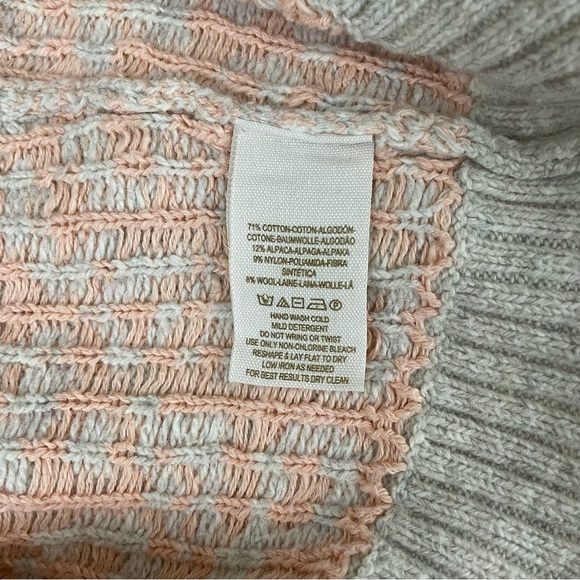 Free People Cool Cat Leopard Print Sweater Peach Cream Small - Picture 8 of 13